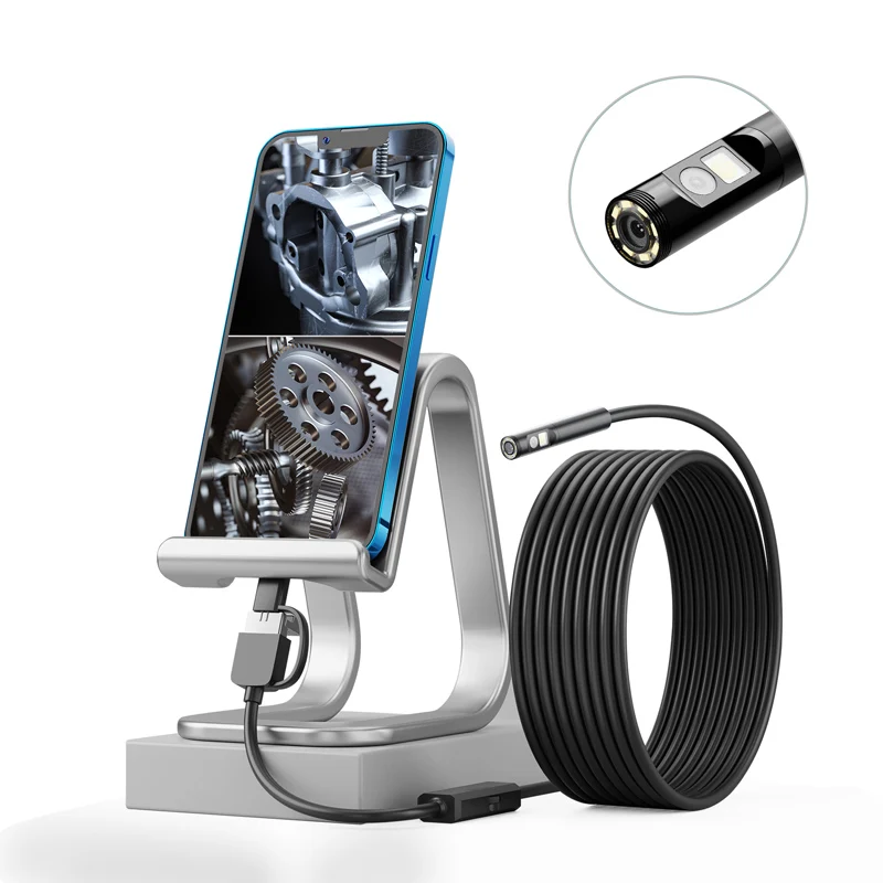 

Промышленная эндоскопическая камера 3,9 мм 3 в 1 для телефонов Android HD1080P, водонепроницаемая, с одним двойным объективом, жесткая инспекционная канализационная автомобильная камера