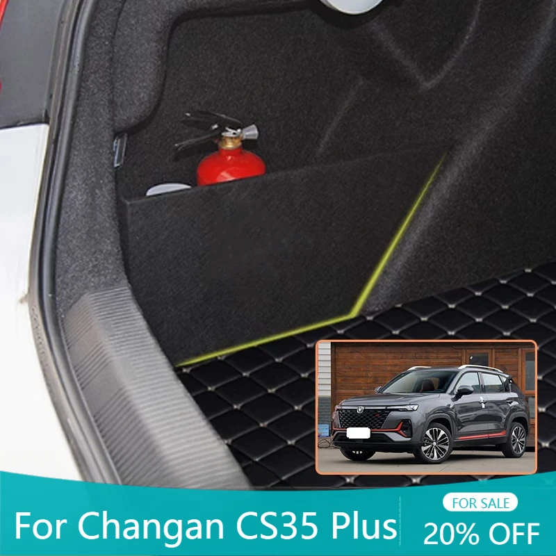 

Auto Accessories Car Upgrad Organizer Trunk Side Partition Trunk Interior Storage Box Parts For Changan CS35 Plus 2022~2025 2023