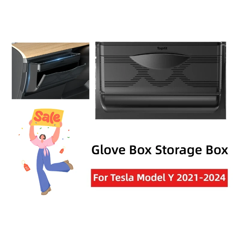 

Для Tesla Model Y боковой ящик для хранения рулевого колеса телефона, солнцезащитные очки, ключ для карт, мини-перчатки, коробка-органайзер, аксессуары для салона автомобиля
