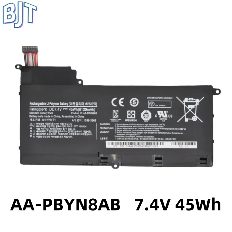 7,4 В, 45 Втч, 6120 мАч, новый аккумулятор для ноутбука AA-PBYN8AB для Samsung NP530U4B NP530U4B-A01US 530U4C 535U4C серии ноутбуков BA43-00339A 7,4 В, 45 Втч, 6120 мАч, новый аккумулятор для ноутбука AA-PBYN8AB для Samsung NP530U4B NP530U4B-A01US 530U4C 535U4C серии ноутбуков BA43-00339A