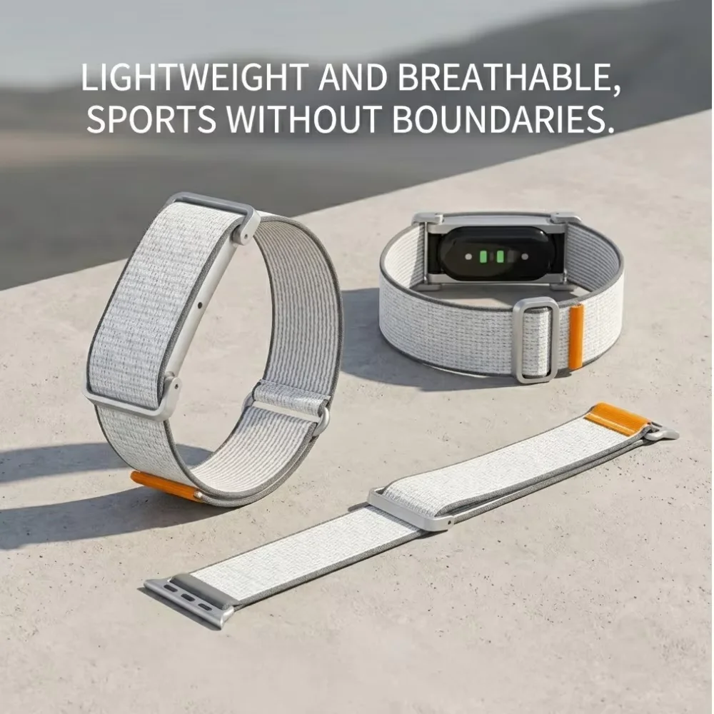 Nylon elastic arm band suitable for Google Fitbit Air bicep training band replacement for the strap with metal case