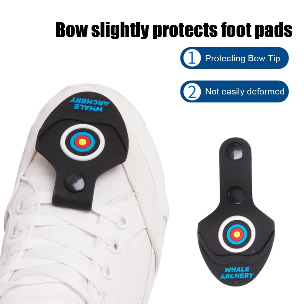 リカーブボウの弓脚保護、弓脚エンド保護パッド（バックル付き）、アーチェリーブレイクパッドプロテクター、コンパウンド/リカーブボウ用ラバー