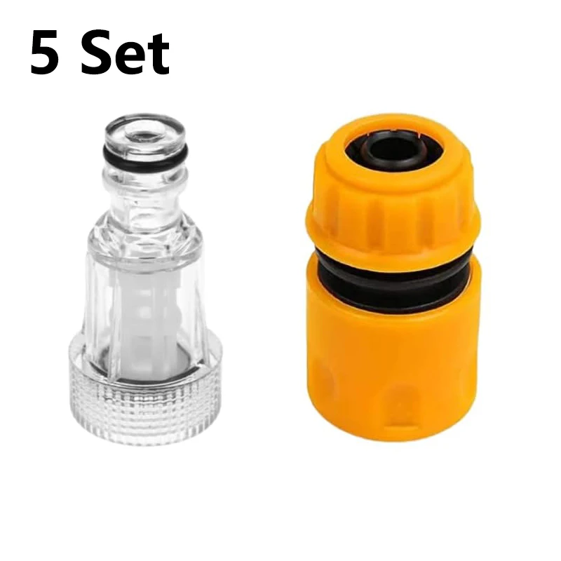 3/4 "Hogedrukreiniger Waterfilter Inlaat Connector Pistool Adapter En Slang Einde Quick Connector Tuinslang Voor Connectoren