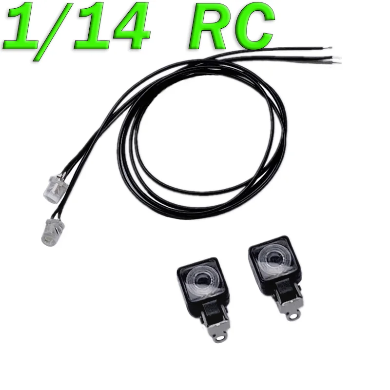 LED 3V Simulation Spotlights for 1/14 Tamiya RC Truck SCANIA 770S R620 VOLVO BENZ Arocs MAN TGX Car Accessories