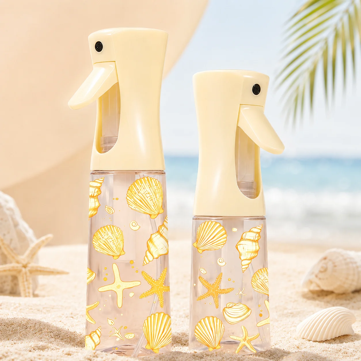 Vaporisateur continu Seashell 200/300ML rechargeable pour salon de coiffure, visage, plantes et nettoyage