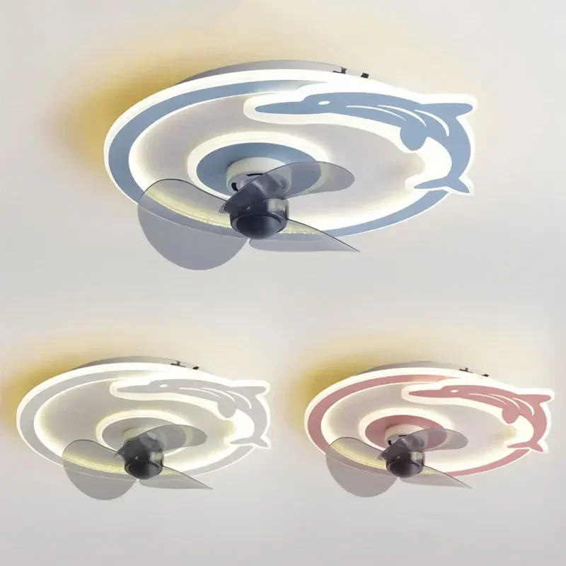 Modern Ceiling Fans APP Remote Control 110V 220V Dimming Led Fan Children Living Bedroom Simple Modern Fans Lighting