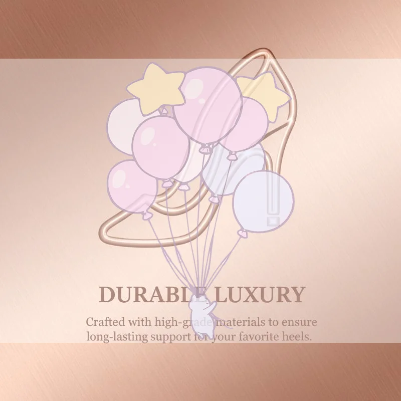 

Stainless Steel Heeled Shoe Display Organizer Rack Metal Stretcher Stand for Boutique Store Shelf Stylish Shoe Holder