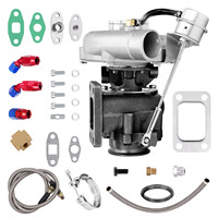 maxpeedingrods T3 .63 Turbo Oil Cooled V Turbocharger + Oil Line for 1.5L-2.5L 4 6 Cyl
