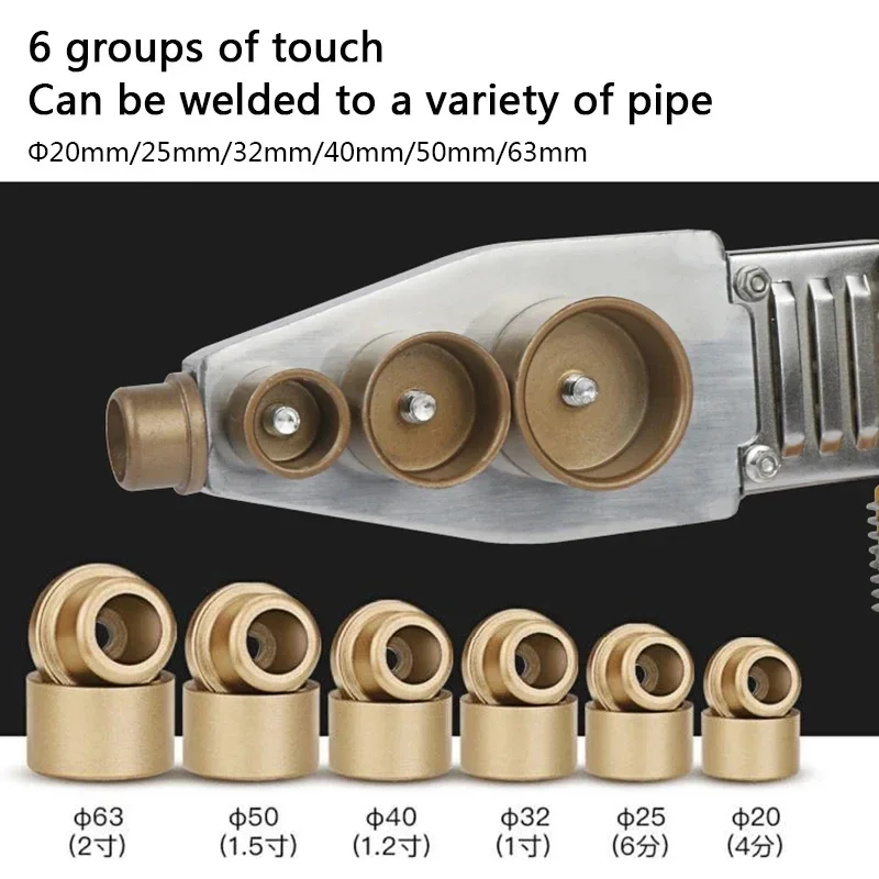 220V 800W Pipe Welding Machine Φ20-63mm Pipe Soldering Iron Plastic Welding Heating Hot Melt Tool Use for PP/PPR/PB/PE Tube