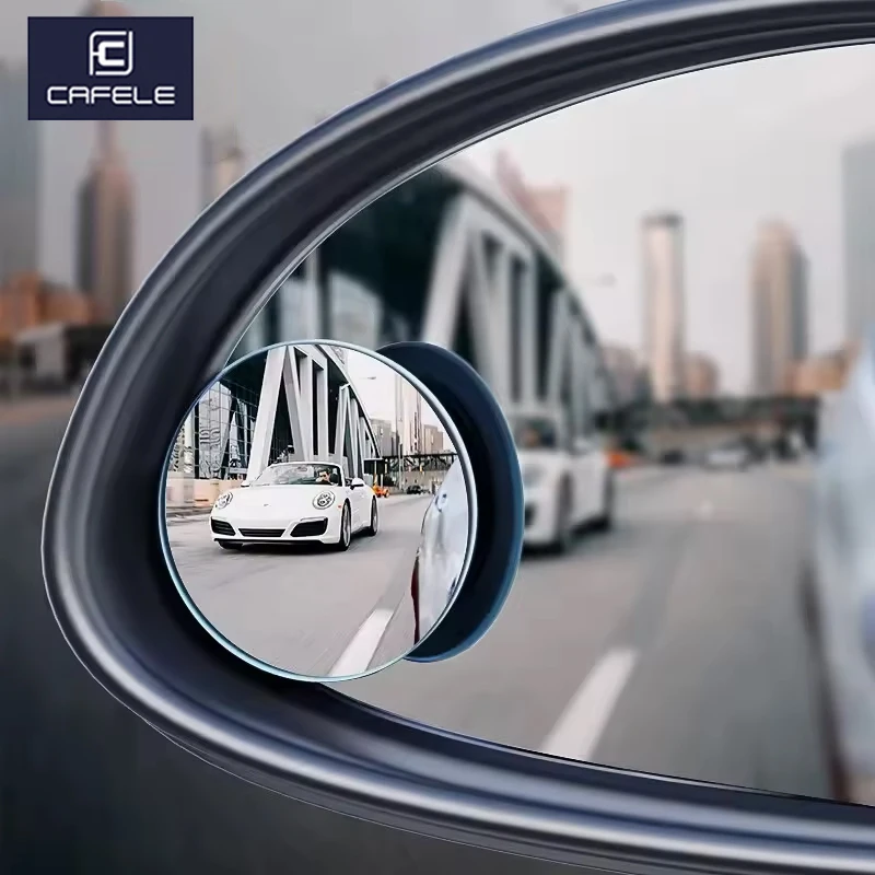 

CAFELE 2 Pcs Car Rear View Mirror Full Vision 360 Degree Wide Anger Parking Assistant Waterproof Auto Rearview Blind Spot Mirror