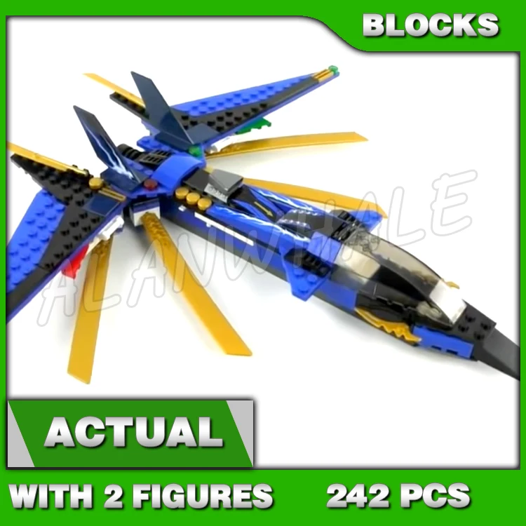 

242pcs Shinobi Jay's Storm Fighter Golden Fangpyre Staff Snake 9756 Building Block Toys Compatible With Model