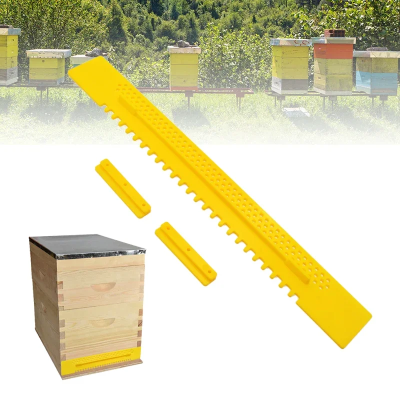 Beekeeping Beehive Entrance Nest Spacer Bee Box Entrance Dadant 10 Frames and 12 Frames Beehive Box Door Anti-Escape Hive Gate