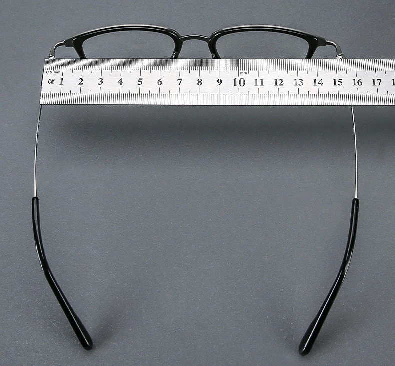 Luxury Brand Replica Acetate & Pure Titanium Glasses Large Size 155mm Big Face Ultra-light Eyeglass Unisex Ox Horn Grain Frame