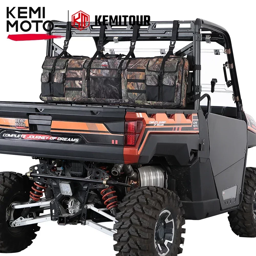 KEMIMOTO UTV Double Gun Roll Cage Soft Storage Bag Hunt 900D Camouflage Compatible with Polaris Ranger for Yamaha for Kawasaki