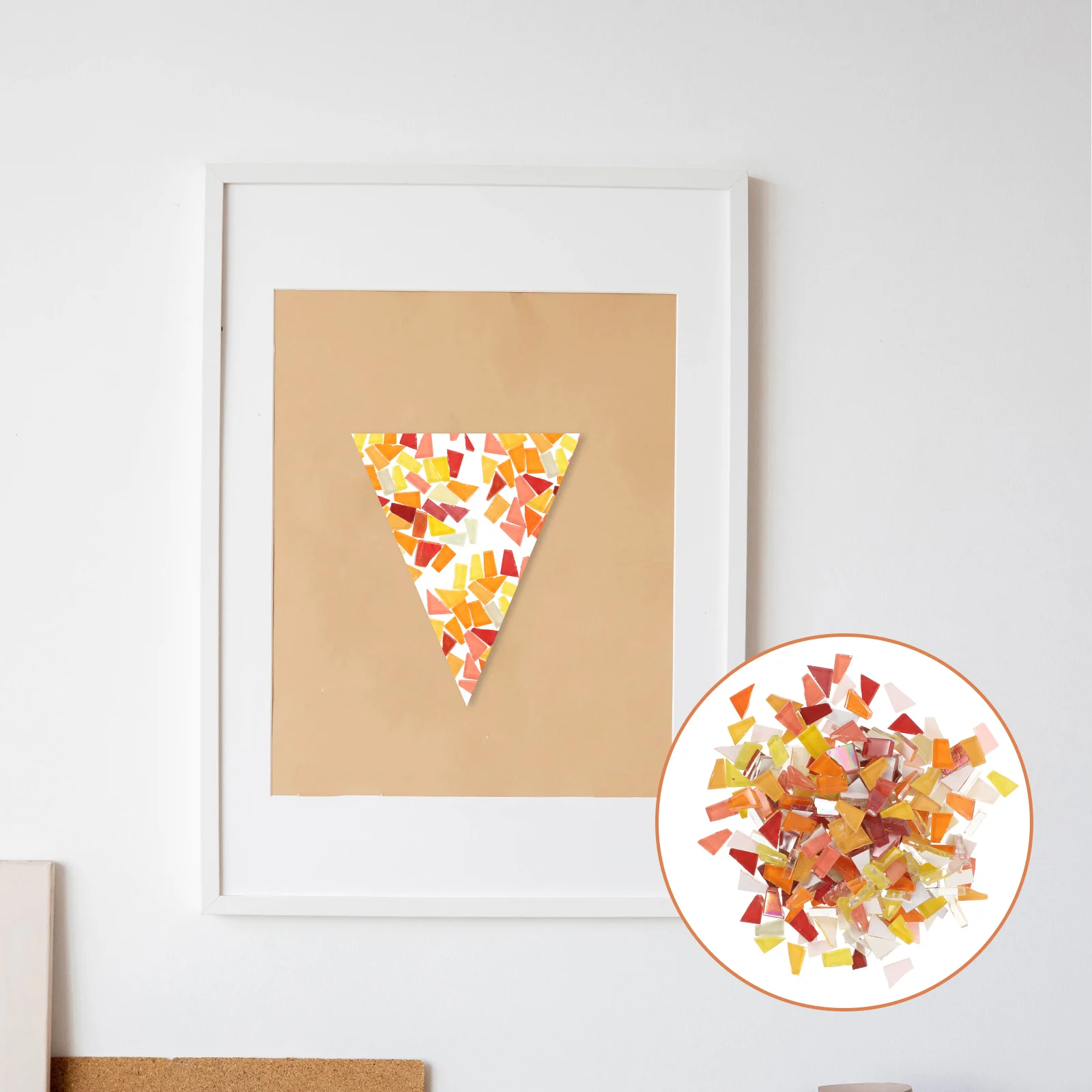 

Mosaic Tiles Glass Mosaic Pieces Premium Irregular DIY Tiles for Home Garden Decoration Craft Supplies Creative DIY Materials