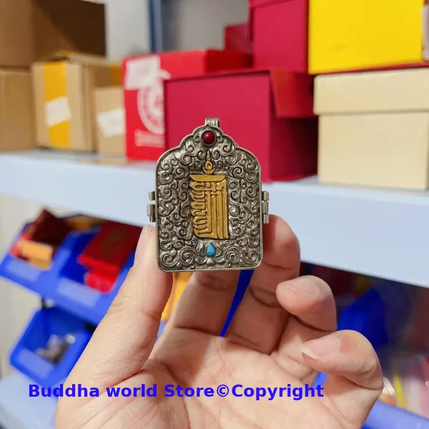 50% off GOOD Portable Amulet Sakyamuni Buddha GUWU HE Personal protection Efficacious talisman bless safety GOOD LUCK Pendant