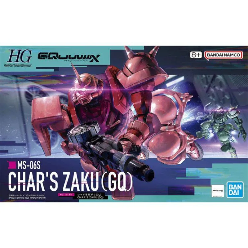 

In Stock Bandai HG 1/144 Gundam GQuuuuuuX GQ Char's Custom Zaku Model Kit