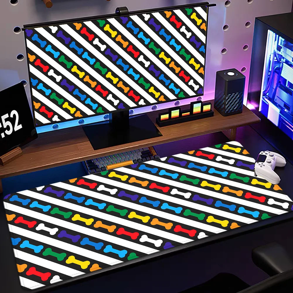 

Mosepad Grid diagonal stripes Computer Mat Desk Accessories Pc Gamer Mousepad Company Game Mats Mouse Table Decoration