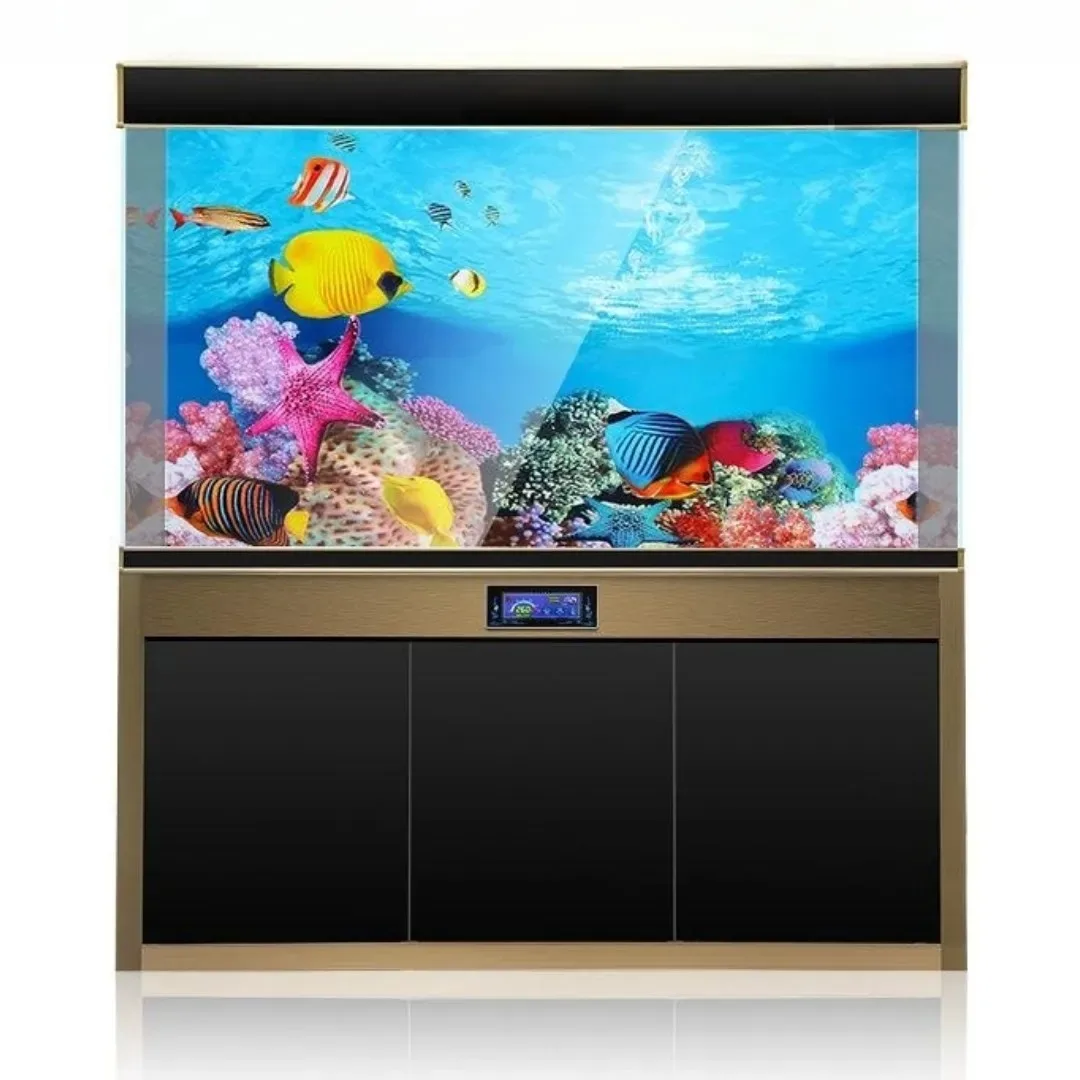 Background Aquarium 3D Sticker Poster Decoration Fish Tank Ocean Plants Double-sided Landscape Aquarium Ornament Accessories