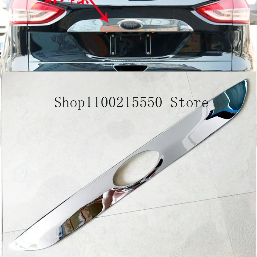 

Chrome Rear Trunk Styling Door Cover Molding Garnish Tail Gate Cover Trim Strip For FORD KUGA ESCAPE 2013-2015