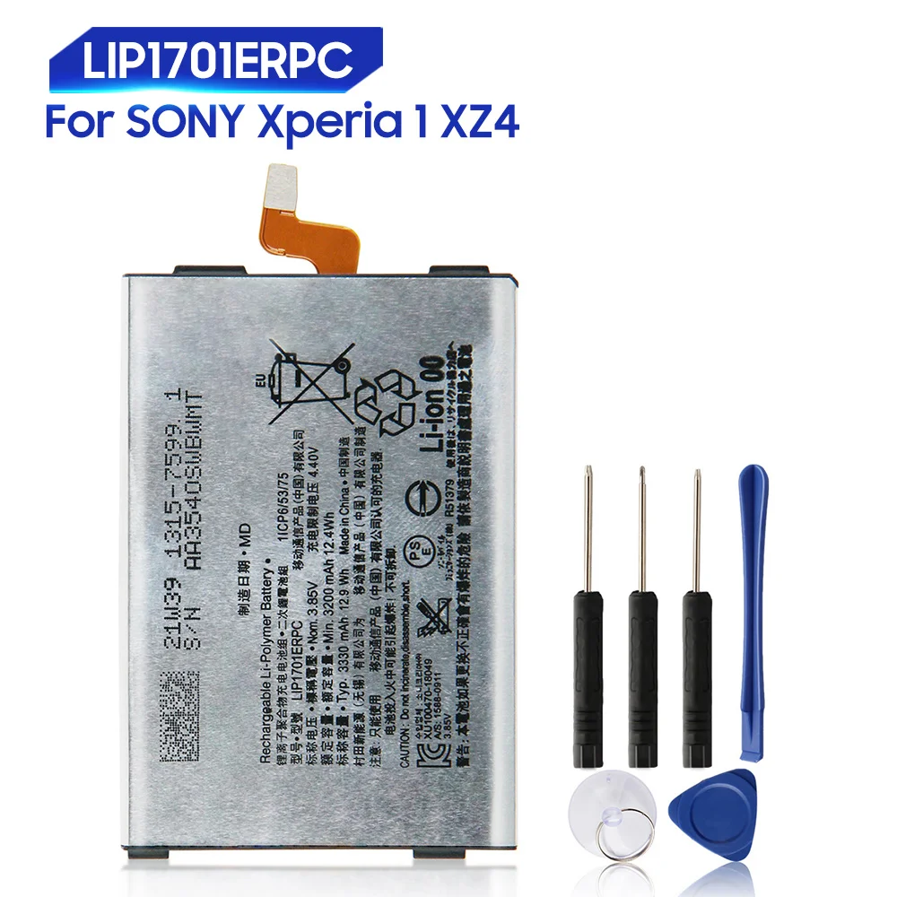 Replacement Battery LIP1701ERPC For Sony Xperia 1 XZ4 J9110 J9150 J8110 J8170 Rechargeable Phone Battery 3300mAh