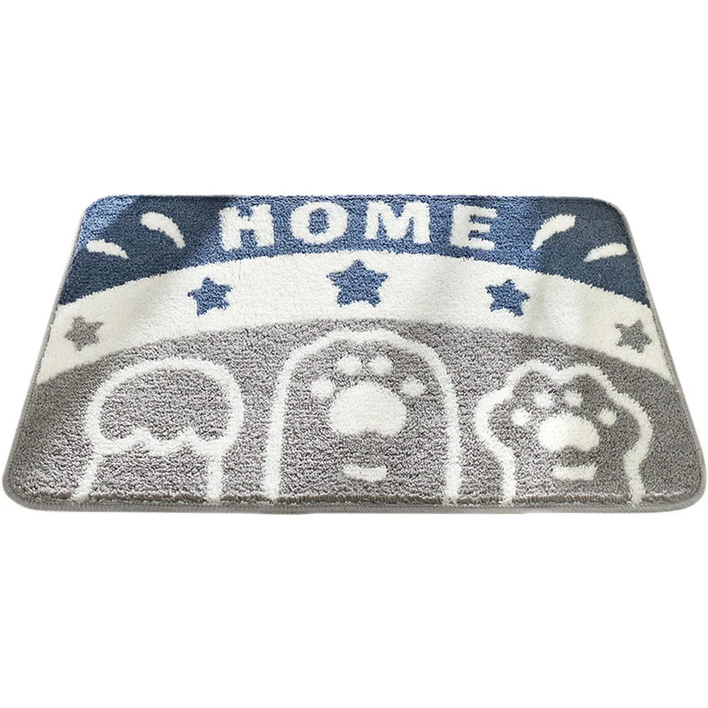 

Cartoon Anti-Slip Bathroom Mat Soft Tpr Non-Slip Floor Rug Water Absorption Decorative Door Mat for Bedroom Living Room