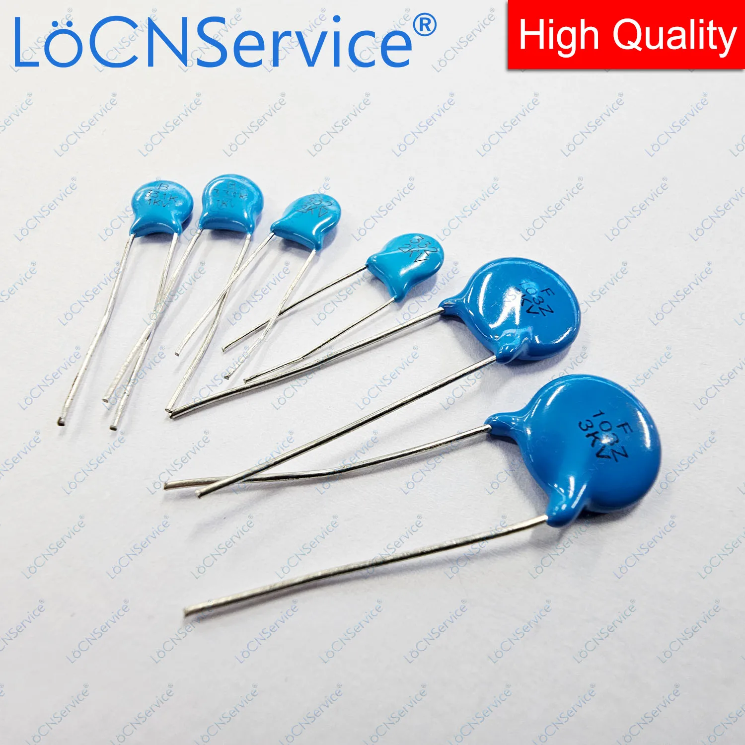 330PF 220PF 100PF CT81 3000V 1000ชิ้น470PF 680PF 1NF 2.2NF 3.3NF 4.7NF 10NF แรงดันไฟฟ้าสูงตัวเก็บประจุเซรามิก103 3KV คุณภาพสูง