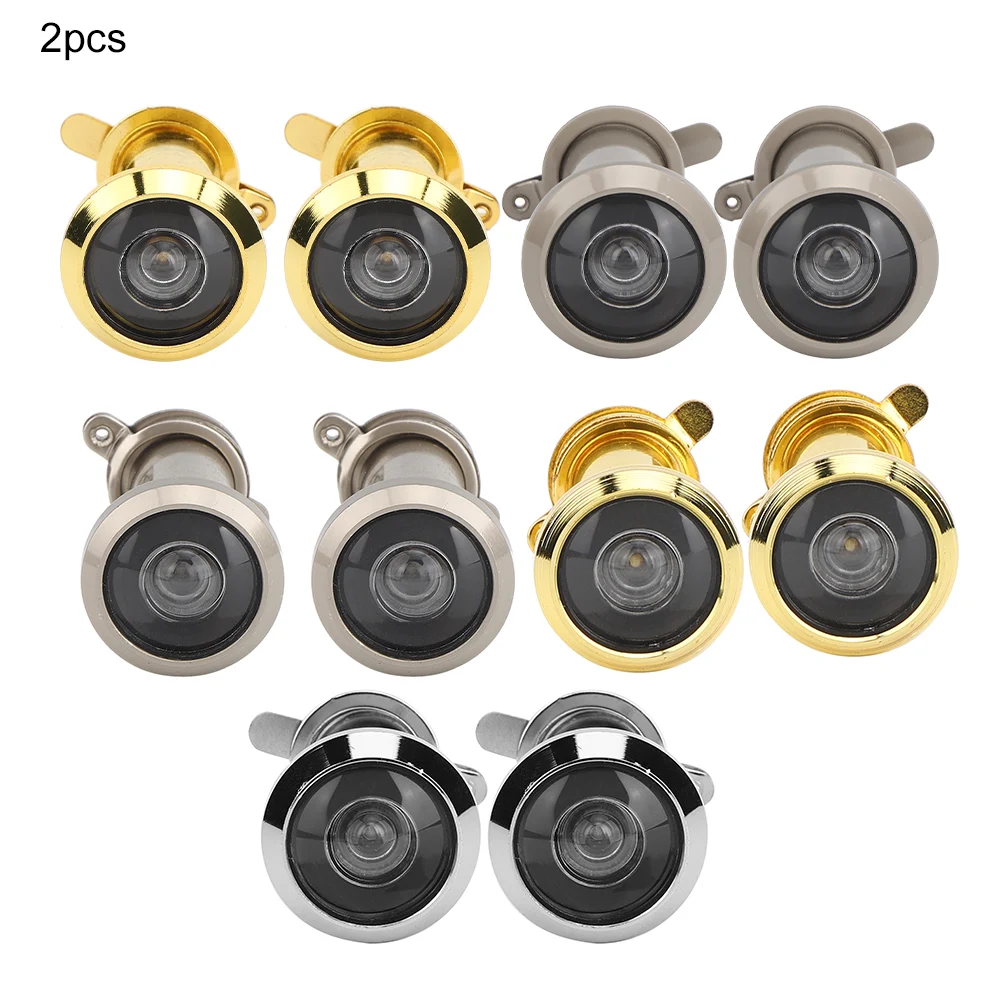 220 Degree Viewing Angle Anti Theft Household Door Viewer with Back Cover Home Security Safety Door Viewer Door Accessories