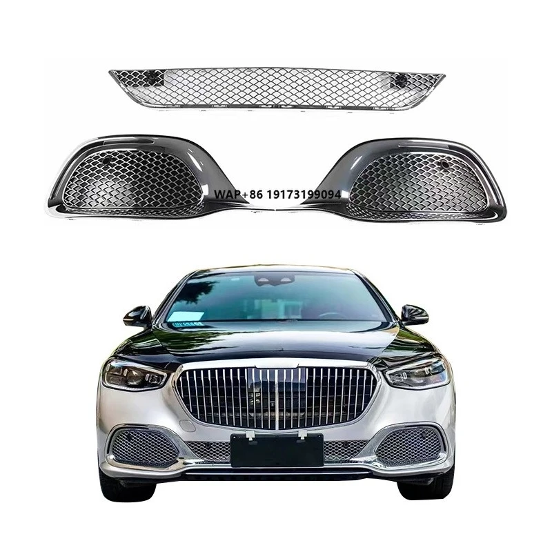 

Front Bumper Upgrade Kit with Fog Light Cut-Outs New Condition Body Kits for-Mercedes-Maybach 2021-2023 S-Class S480 S580 S680