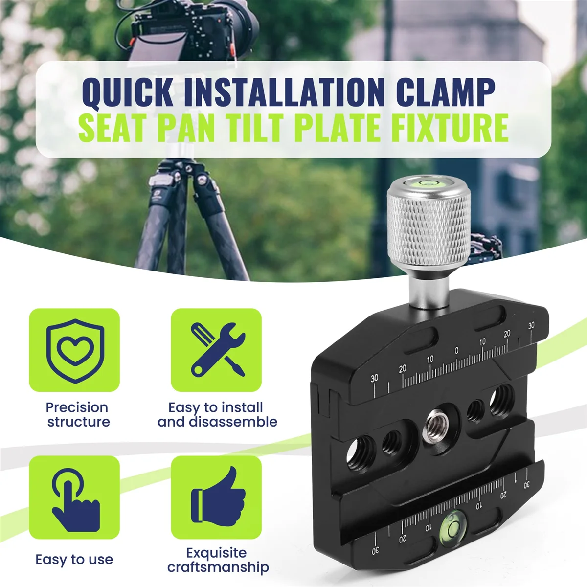 BEXIN QR-70N Clamp Quick Release Plate for Arca SWISS Manfrotto Gitzo Tripod Ball Head SQ