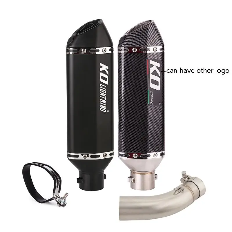 

Exhaust Mid Connect Pipe Slip On 370mm Muffler Escape With DB Killer For Motorcycle Stainless Steel Fit VOGE Q250 Q 250 2023