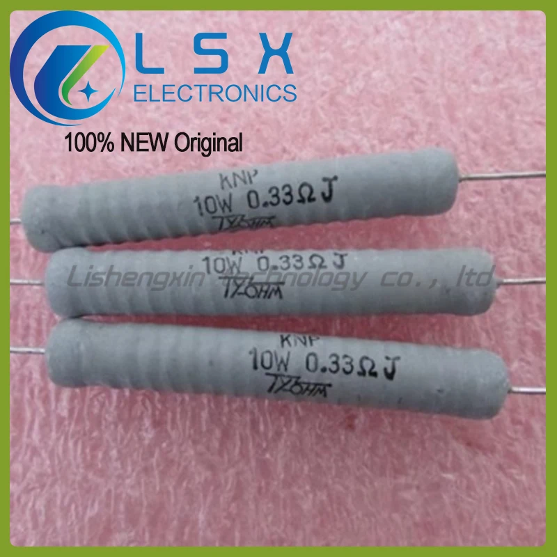 

5pcs KNP 10W 0.33ΩJ 0.33R 5% Wirewound Resistor Brand New Original