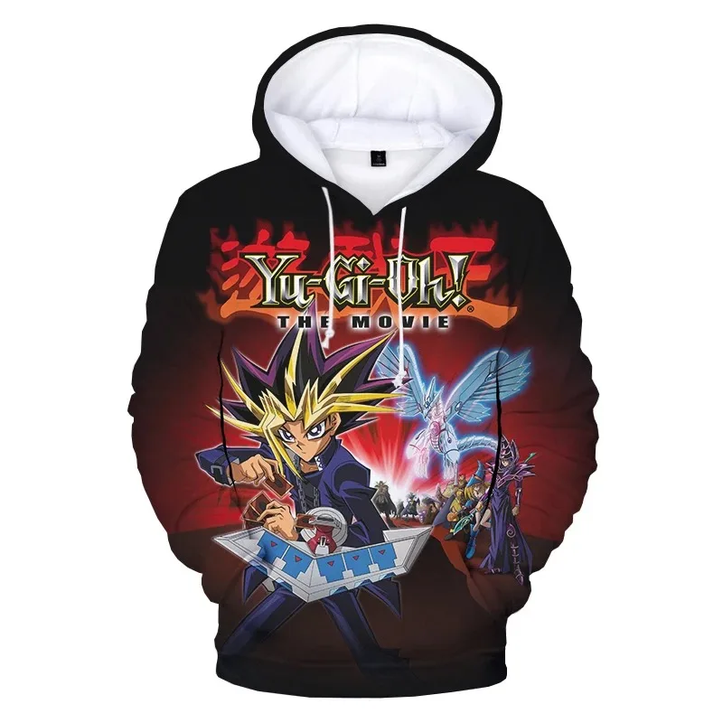 Anime YU GI OH Duel Monsters 3D Print Women/Men Hoodie Sweatshirt Streetwear Hip Hop Pullover Kids Hooded Jacket Cosplay Costume