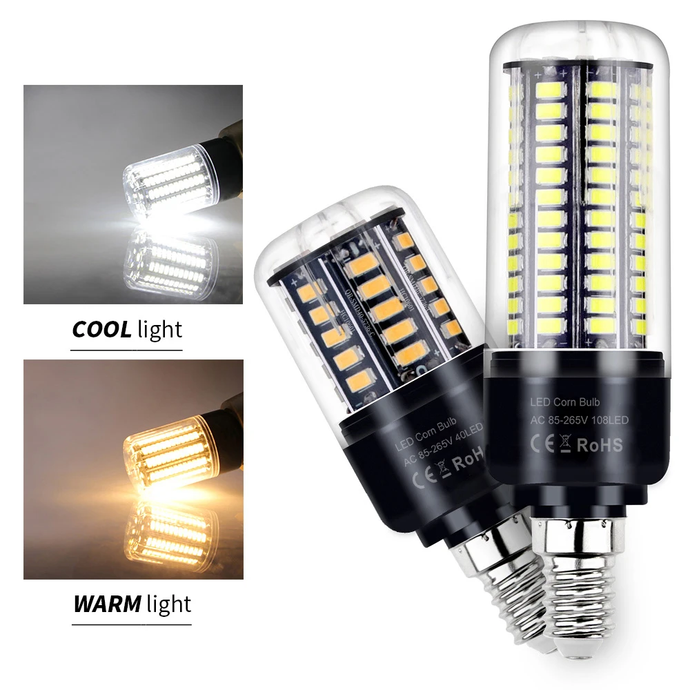 30W LED E27/E26 Corn Light Bulb E14 Ceiling Lamp B22 Chandelier AC 85-265V No Flicker Home Balcony Storage Room Cold/Warm White image 4
