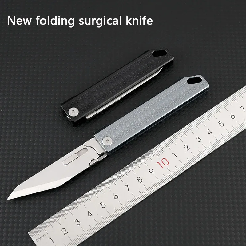 NEW Multifunctional EDC Detachable Blade, Precision Stainless Steel Folding Knife, Outdoor Camping Cutting and Unboxing Knife