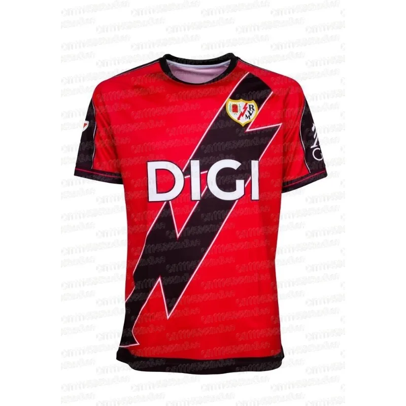 2026 Madrid Vallecano Fußballtrikot Familienstil Sommer-Sport 3D-Druck T-Shirt Atmungsaktiv Schnelltrocknend Familienkleidung – Detail 5