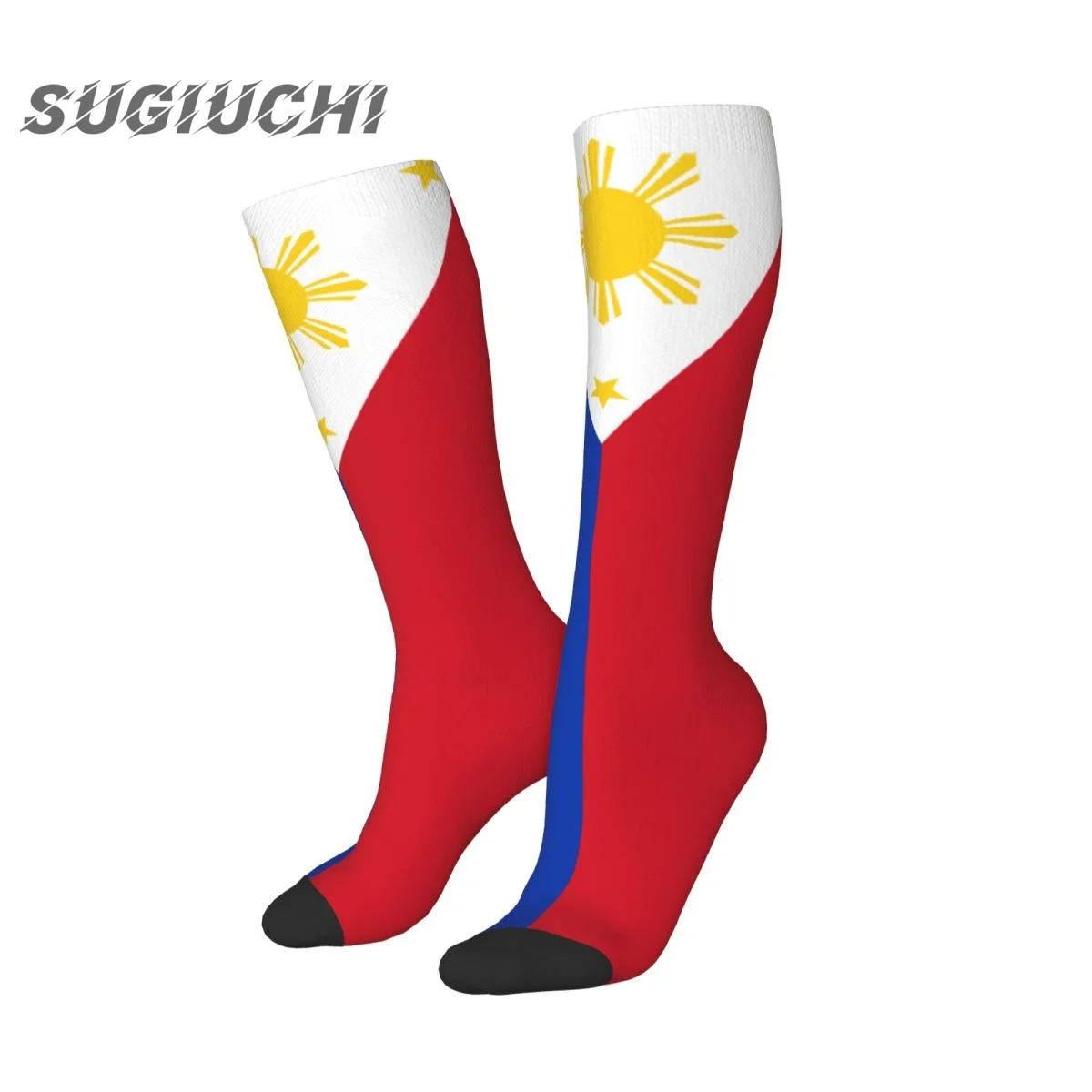 Philippines Flag Polyester 3D Printed Socks For Men Women Casual High Quality Kawaii Socks Street Skateboard Socks