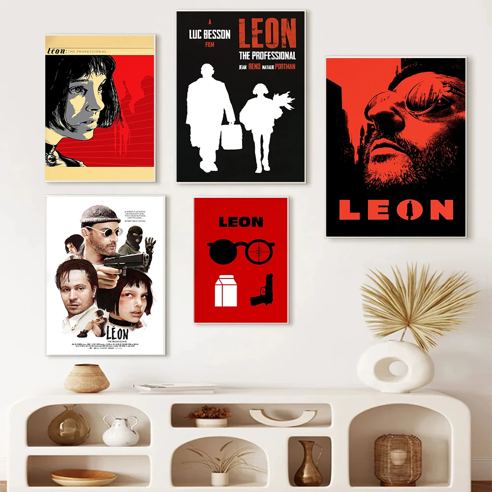 Classic Movies Leon Killer Not Too Cold Film The Uncle And Loli Poster Print Wall Art Pictures Canvas Painting Room Home Decor