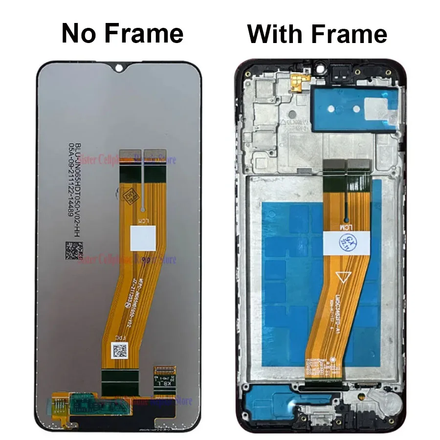 6.5“ For Samsung Galaxy M02s LCD Display With Frame Touch Sensor Digiziter Assembly For Samsung M02s M025 LCD Screen Replacement