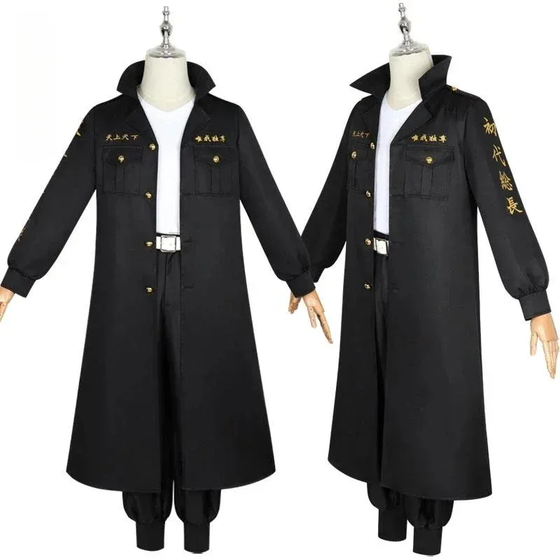 Sky06 애니메이션 도쿄 어벤저 스 얼라이언스 최고 검은 셔츠 바지 유니폼 할로윈 의상 CosplayManji Gang Toman Costume66liU &