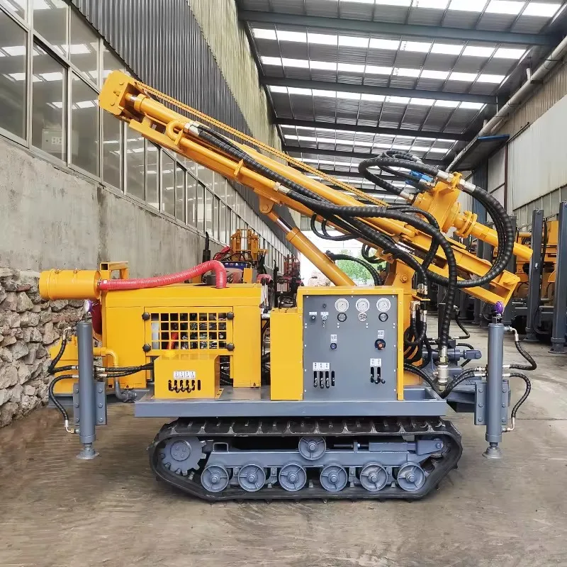 Tracked Water Well Drilling Rig Drill Rig Machine Trailer Vehicle Crawler Water Well Underground Drilling Rig Machine Hot Sale