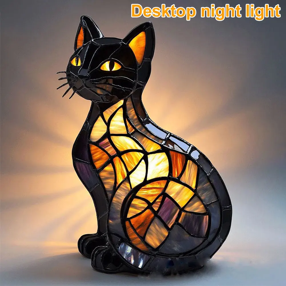 

Animal Resin Night Light LED Bedside Lamp Cute Nightstand Lamp for Living Room&Bedroom French Tabletop Night Light Desktop Decor