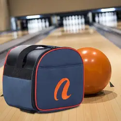 Bowling Ball Bag For Single Ball- Bowling Ball Tote Bag With Padded Ball Holder -7.87x9.06x8.66 Inches Fabric Bowling Ball Holde