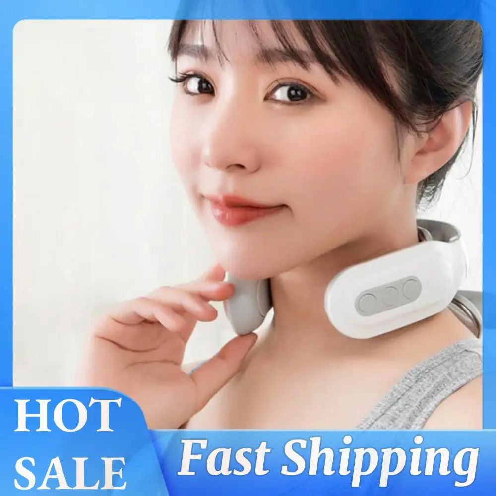 

4-head Neck Massager USB Rechargeable Cervical Massager with Heat Electric Neck Massager Gift for Men & Women