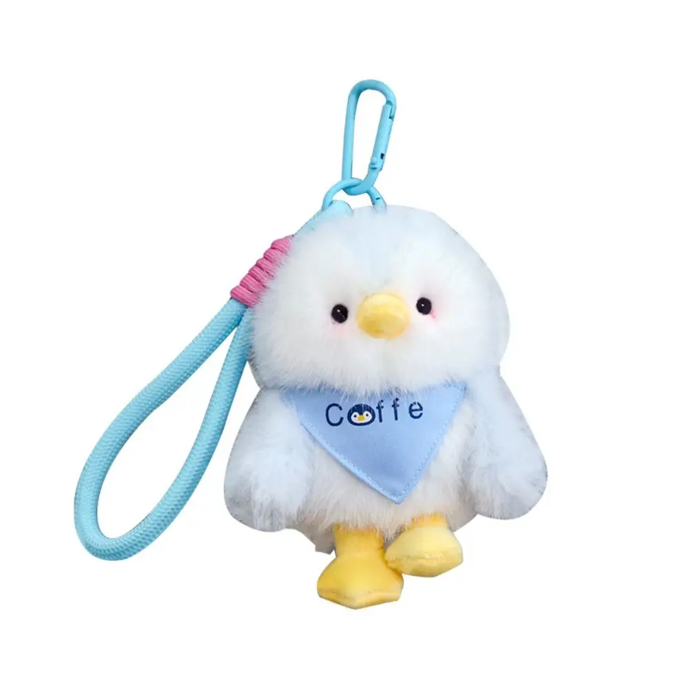 LLavero de peluche de pingüino de algodón PP, colección realista, colgante de muñecos Peguin de animales, adornos colgantes esponjosos