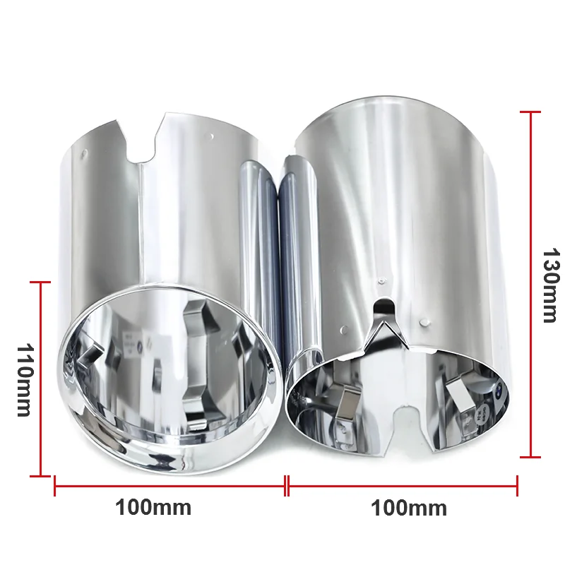 Накладка на выхлопную трубу для BMW M2 M3 M4 G80 G82 G83 G87, крышка выхлопной трубы, прямая заглушка, насадка глушителя из нержавеющей стали