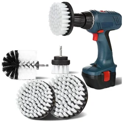 4Pcs Drill Cleaning Brush 2/3.5/4/5Inch Rotary Cleaning Brush for Electric Drill Soft Bristle Carpet Cleaning Brush