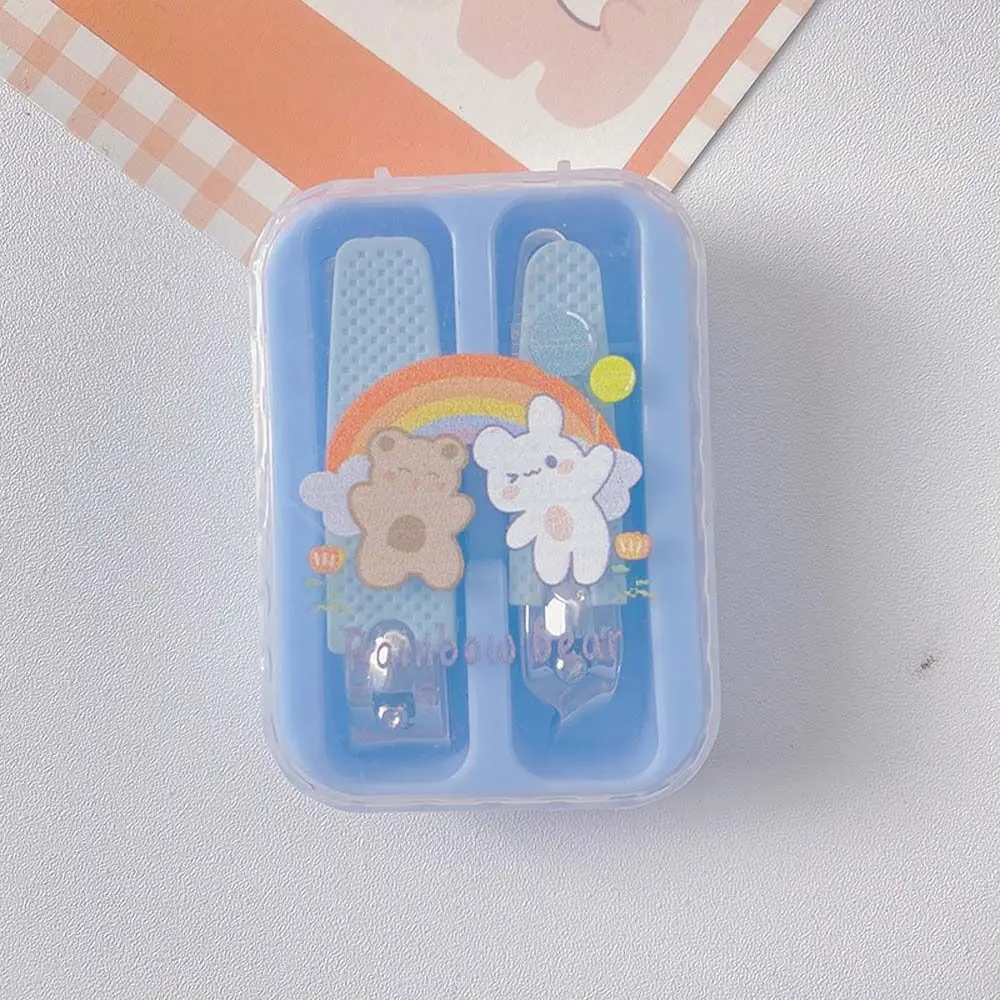 Nail Accessories Cartoon Nail Clippers Set Manicure Set Rabbit Bear Pattern Nail Cutting Pliers Plastics Pedicure Tool