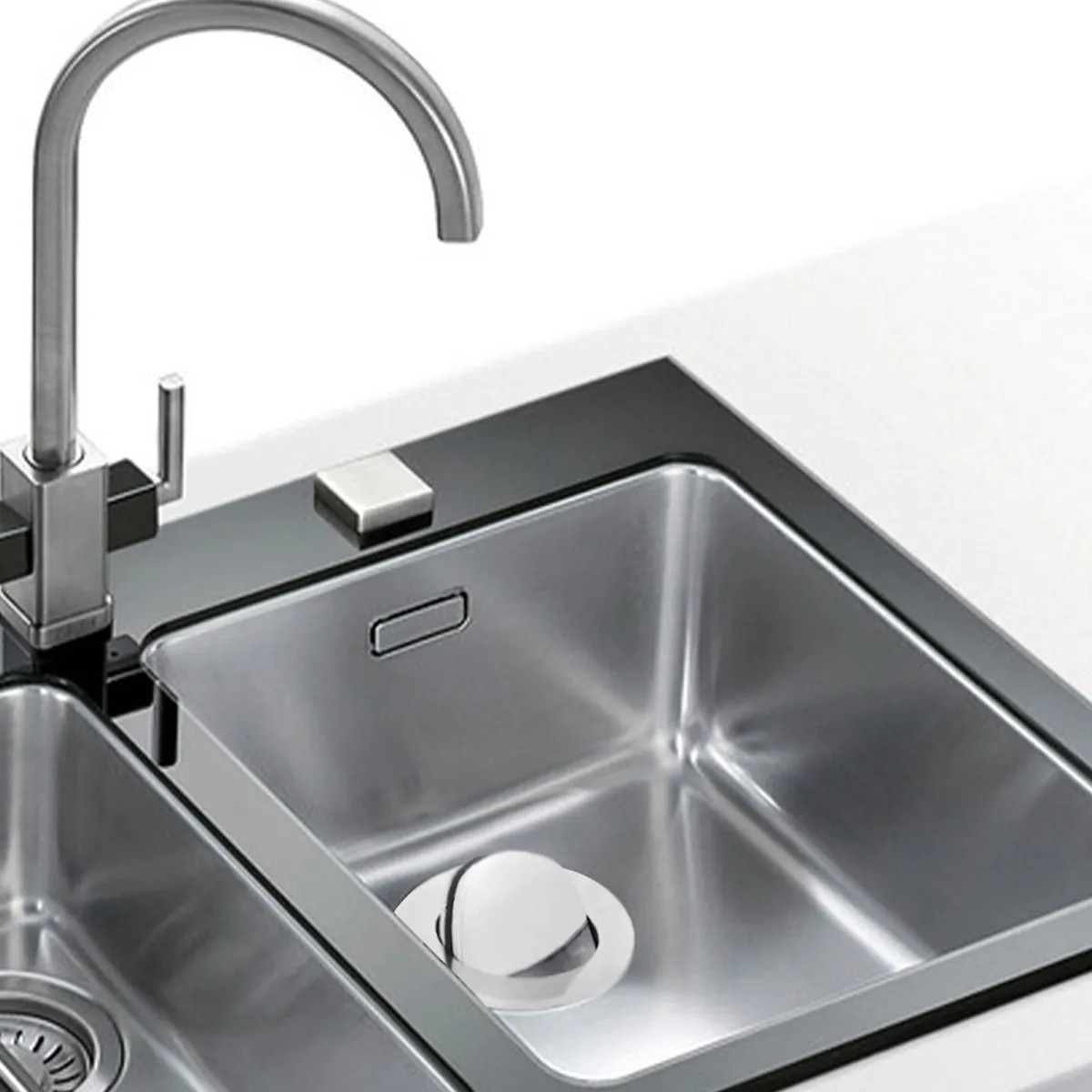 

Silver Washbasin Downpipe Flap Drain Basket Zinc Alloy Basin Sink Deodorant Waste Plug Water Heater Drain Solution