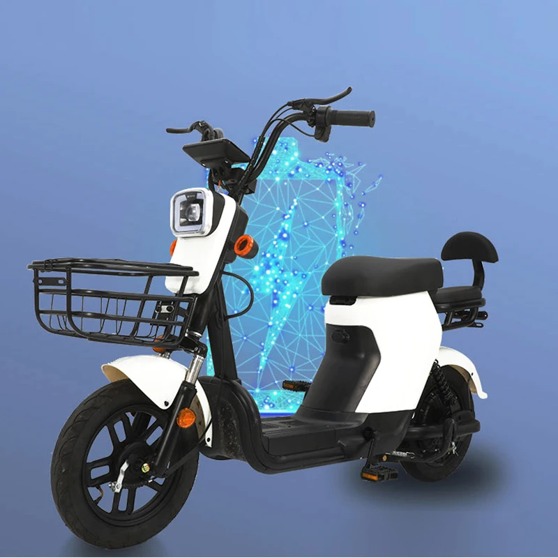 Cheap 14Inch Scooter 48V 20Ah Ebike 500w Powerful Motor LEAD-ACID Electric Bike image 3